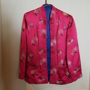 Vintage Peony Reversible Rayon Jacket